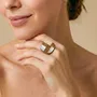 Bijoux - Bague ajustable carré grand modèle - Kamakura - NATURE BIJOUX