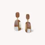 Bijoux - Boucles d'oreilles poussoir top bambou - Kamakura - NATURE BIJOUX