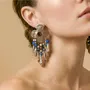 Bijoux - Boucles d'oreilles poussoir grand modèle - Montmartre - NATURE BIJOUX