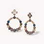 Bijoux - Boucles d'oreilles poussoir anneau perles d'eau douce - Montmartre - NATURE BIJOUX