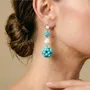 Bijoux - Boucles d'oreilles poussoir 3 boules - Manitoba - NATURE BIJOUX