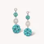 Bijoux - Boucles d'oreilles poussoir 3 boules - Manitoba - NATURE BIJOUX