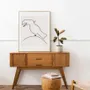Chambres d'enfants - Décoration Murale en fil de fer - Silhouette Toucan - à punaiser - BIJOUX DE MUR