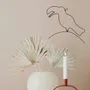 Chambres d'enfants - Décoration Murale en fil de fer - Silhouette Toucan - à punaiser - BIJOUX DE MUR