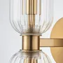 Wall lamps - METAL GOLD+GLASS WALL LIGHT 'ATLANTA' - FANCY