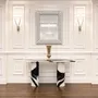 Tables de jardin - Table console - 160X40X85cm - Ombrure - Marbre Panda - STONE VALLEY