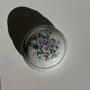Boîtes de conservation - Bonbonnière en porcelaine au couvercle décoré de fleurs D10 - OFFICE OBJETS