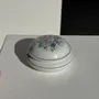 Boîtes de conservation - Bonbonnière en porcelaine au couvercle décoré de fleurs D10 - OFFICE OBJETS