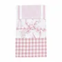 Torchons textile - TORCHON DE CUISINE RECYCLÉ LINNEA, 3-PACK, ROSE CLAIR/BLANC 50x70cm - BY WILLE
