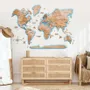 Autres décorations murales - Carte du Monde en Bois 3D LED 3.0 Prime Plus Or L UE Droite - ENJOY THE WOOD