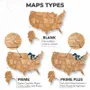 Other wall decoration - Wooden 3d Map of USA - Oak S Prime - ENJOY THE WOOD