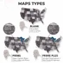Other wall decoration - Wooden 3d Map of USA - Nordik S Prime - ENJOY THE WOOD