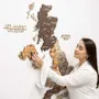 Autres décorations murales - Carte en bois 3D du Royaume-Uni Multicolore S Prime Plus - ENJOY THE WOOD