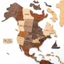 Autres décorations murales - Carte du monde en bois 3D Prime multicolore M - ENJOY THE WOOD