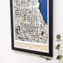 Other wall decoration - 3D City Map 3.0 Chicago L White Frame - ENJOY THE WOOD