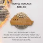 Objets de décoration - Carte du Monde en Bois 3D Colorée Travel Tracker Cruise Liner - Multicolore - ENJOY THE WOOD