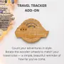 Objets de décoration - Carte du Monde en Bois Colorée 3D Travel Tracker Cruise Liner - Chêne - ENJOY THE WOOD
