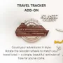 Objets de décoration - Carte du Monde en Bois Colorée 3D Travel Tracker Cruise Liner - Cappuccino - ENJOY THE WOOD