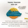 Objets de décoration - Carte du Monde en Bois Colorée 3D Travel Tracker Cruise Liner - Indie - ENJOY THE WOOD