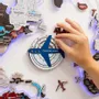 Objets de décoration - Carte du Monde en Bois Colorée 3D Travel Tracker – Aqua - ENJOY THE WOOD