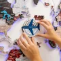 Objets de décoration - Carte du Monde en Bois Colorée 3D Travel Tracker – Aqua - ENJOY THE WOOD