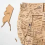 Other wall decoration - Wooden 3d Map of USA - Gold S Prime - ENJOY THE WOOD