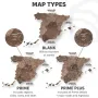 Other wall decoration - Wooden Map of Spain – Dark Walnut S Prime - ENJOY THE WOOD