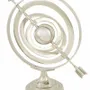 Decorative objects - Armiliary sphere, nickel plated aluminium, H : 14''1/2 - TRADE WINDS