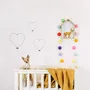 Chambres d'enfants - Décoration murale en fil de fer " Trio Coeurs Panachés " - BIJOUX DE MUR
