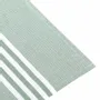 Tea towel - Torchon de cuisine recyclé LINNEA, 4 MOTIFS , Blanc/Vert 50x70cm - BY WILLE
