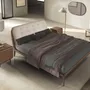 Night tables - Bedside table in walnut, wenge and brown metal steel - ANGEL CERDÁ
