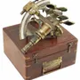 Decorative objects - Sextant in old wooden box, 8" - TRADE WINDS