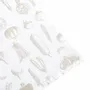 Torchons textile - Torchon de cuisine recyclé LINNEA, 4 motifs , Blanc/Lin 50x70cm - BY WILLE