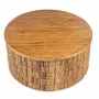 Tables basses - Table Basse Ronde Magani En Abaca - Naturel - BAZAR BIZAR LIVING