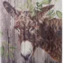 Tableaux - Tableau baudet du Poitou sur base bois (pin) - dim. 33x25 cm - TRADE WINDS