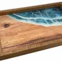 Plateaux - Plateau écume en bois, 40 x 27 x 3,5 cm - TRADE WINDS