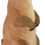 Sculptures, statuettes et miniatures - Marmotte en bois, H : 30 cm - TRADE WINDS