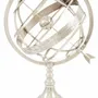 Objets de décoration - Sphère armillaire, finition laiton nickelé, H : 50 cm - TRADE WINDS