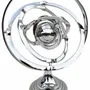 Objets de décoration - Sphère armillaire multidirectionnelle, alu nickelé, H. 39 cm - TRADE WINDS