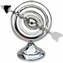 Decorative objects - Armiliary sphere, nickel plated aluminium, H : 6" - TRADE WINDS