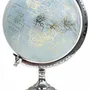 Objets de décoration - Globe terrestre diam 20 cm, pied nickelé H : 30 cm - TRADE WINDS