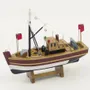 Objets de décoration - Bateau de pêche rouge, L.20, H. 18, l.5.5 cm - TRADE WINDS
