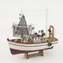 Objets de décoration - Bateau de pêche bleu, L.30, H. 28, l. 8.5 cm - TRADE WINDS