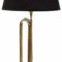 Lampes à poser - Lampe clairon en L, base en pierre, H. 76 cm, 230 V- E27 - 60W, livrée avec aj - TRADE WINDS