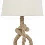 Lampes à poser - Lampe cordage en bois, H. 52 cm, 230 V - E27-60W - TRADE WINDS