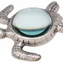 Presse-papier - Loupe presse papier tortue marine, Laiton nickelé - 16.5 cm - TRADE WINDS