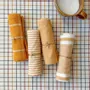 Tea towel - Torchon de cuisine recyclé Recycling , 4 motifs , Jaune/Blanc 50x70cm - BY WILLE