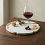 Objets de décoration - Planche en marbre blanc avec contour, pétales - BE HOME