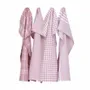 Torchons textile - Torchon de cuisine recyclé Recycling , 4 motifs , Rose C/Blanc 50x70cm - BY WILLE