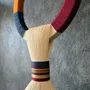 Autres décorations murales - Totem solitaire : objet sculptural sur pied fait main - SARMAL DESIGN